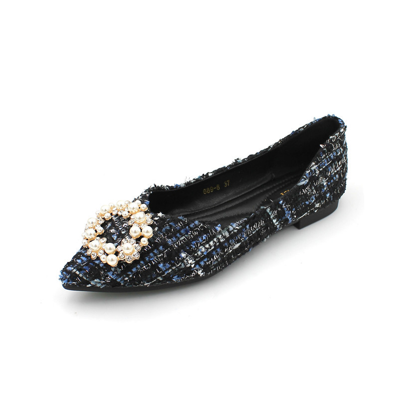 Pantofi retro pentru femeie cu vârf ascuțit, primăvară/toamnă, pantofi plati, confortabili și puțin adânci, pantofi de lucru pentru femei, pantofi ușori de mers pe jos