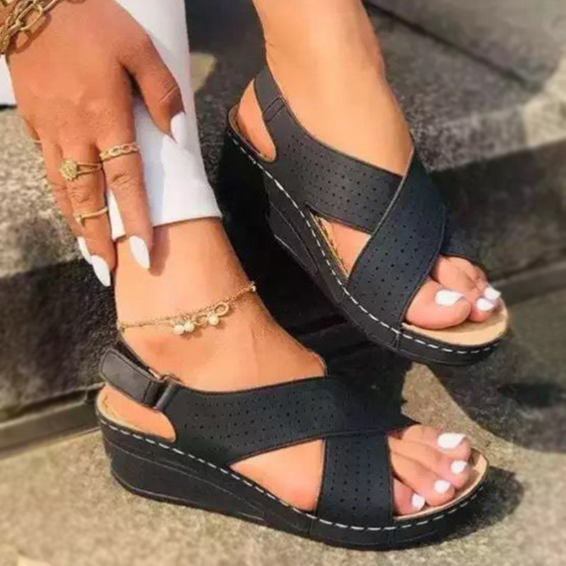 Naiste sandaalid, 2022. aasta suvi, kiilukingad Naistele Peep Toe Heels Sandalias Mujer Mugavad platvormiga sandaalid Naiste suvekingad