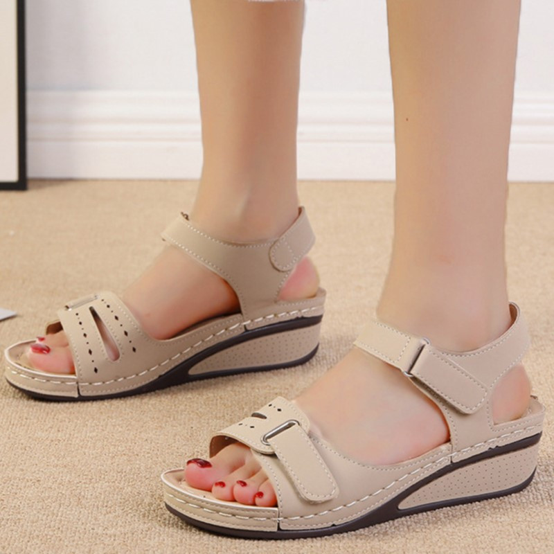 Cipők Nyári Női Szandál Nyitott Orrú Női Szandálok Platform szandálok Női Könnyű Kényelmes Lapos Zapatillas Mujer