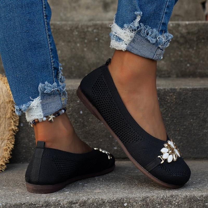 Sieviešu apavi seklā mutē, jauni 2023. gada pavasara pupiņas, ērti apaļas galvas plakana zole sieviešu luksusa apavi lielizmēra 35-43