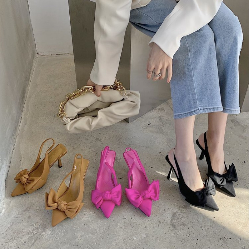 2023, brand de vară, sandale pentru femei, pantofi de modă, cu vârf ascuțit, pantofi rochii elegante, cu pantofi