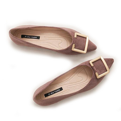 MVVJKE Επωνυμία Ladies Flock Plain Flat Παπούτσια Μπαλέτα σχεδιαστών Παπούτσια φορέματος με μυτερά μύτη Κομψά OL πτυσσόμενα φλατ Γυναικεία παπούτσια σε ρολό