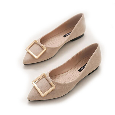MVVJKE Επωνυμία Ladies Flock Plain Flat Παπούτσια Μπαλέτα σχεδιαστών Παπούτσια φορέματος με μυτερά μύτη Κομψά OL πτυσσόμενα φλατ Γυναικεία παπούτσια σε ρολό