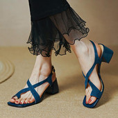 Nové značkové dámske sandále na strednom podpätku, letné topánky 2023, dizajnérske párty, hrubé topánky, šaty, sexi módny trend, svadobné lodičky, ženské tenisky.