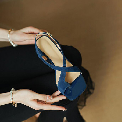 Nové značkové dámske sandále na strednom podpätku, letné topánky 2023, dizajnérske párty, hrubé topánky, šaty, sexi módny trend, svadobné lodičky, ženské tenisky.