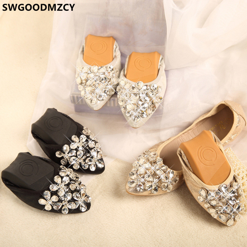 Slip on Női Cipők 2023 Divat Kristály csónakcipők Női Dizájner Arany Alkalmi lapos Cipők Női Zapatos De Mujer Scarpe