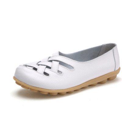 Nyári lapos cipő Női klasszikus kiváló minőségű csónakcipő Kényelmes és légáteresztő cipő