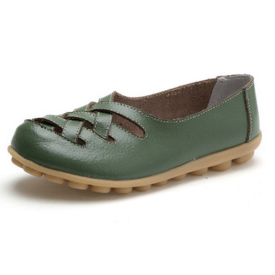 Nyári lapos cipő Női klasszikus kiváló minőségű csónakcipő Kényelmes és légáteresztő cipő