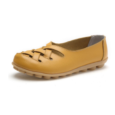 Nyári lapos cipő Női klasszikus kiváló minőségű csónakcipő Kényelmes és légáteresztő cipő