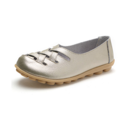 Nyári lapos cipő Női klasszikus kiváló minőségű csónakcipő Kényelmes és légáteresztő cipő