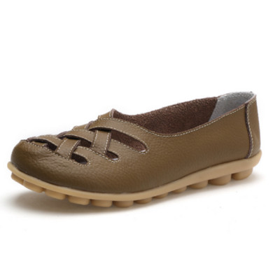 Nyári lapos cipő Női klasszikus kiváló minőségű csónakcipő Kényelmes és légáteresztő cipő