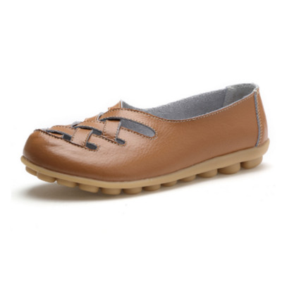 Nyári lapos cipő Női klasszikus kiváló minőségű csónakcipő Kényelmes és légáteresztő cipő