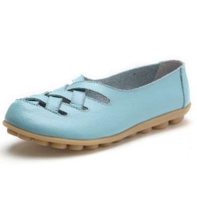 Nyári lapos cipő Női klasszikus kiváló minőségű csónakcipő Kényelmes és légáteresztő cipő