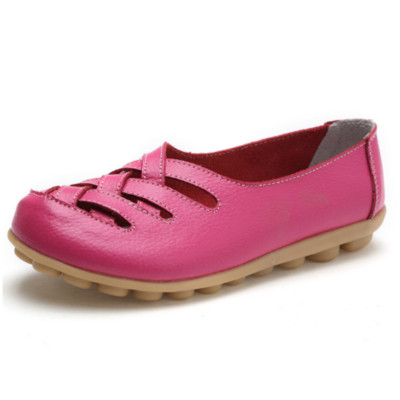 Nyári lapos cipő Női klasszikus kiváló minőségű csónakcipő Kényelmes és légáteresztő cipő