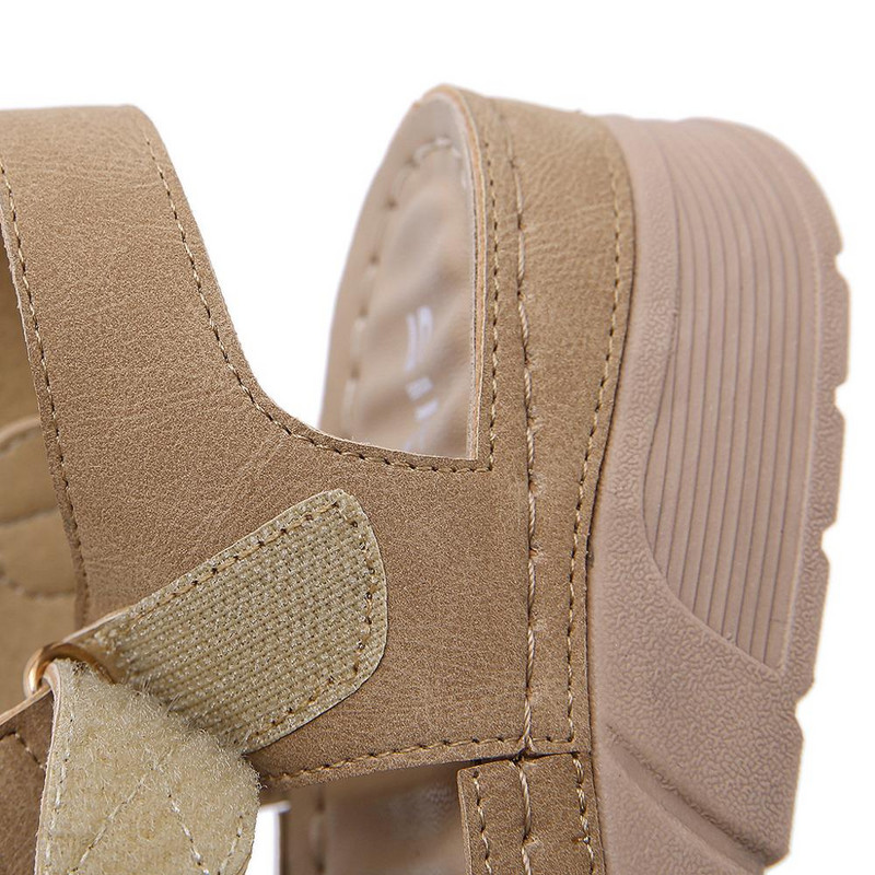 MVVJKE Dámske módne ortopedické sandále, ležérne dámske topánky na platforme, sandále na platforme, dámske retro topánky