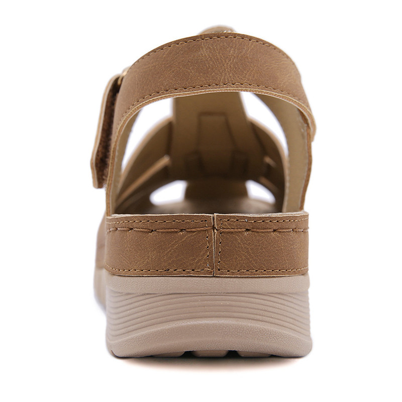 MVVJKE Dámske módne ortopedické sandále, ležérne dámske topánky na platforme, sandále na platforme, dámske retro topánky