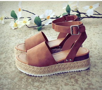 Wedges Shoes Γυναικεία Ψηλοτάκουνα Σανδάλια Καλοκαιρινά Παπούτσια 2019 Flip Flop Chaussures Femme Platform Σανδάλια Plus Size 35-43 Sandalias