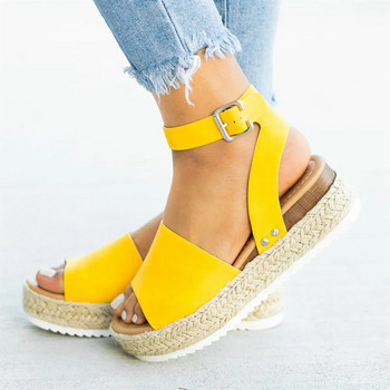 Wedges Shoes Γυναικεία Ψηλοτάκουνα Σανδάλια Καλοκαιρινά Παπούτσια 2019 Flip Flop Chaussures Femme Platform Σανδάλια Plus Size 35-43 Sandalias