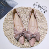 Koreai stílusú, édes női egyszemélyes cipők 2023 tavaszi őszi új könnyű női cipők Kényelmes, sekély orrú, lapos női cipők