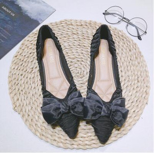 Koreai stílusú, édes női egyszemélyes cipők 2023 tavaszi őszi új könnyű női cipők Kényelmes, sekély orrú, lapos női cipők