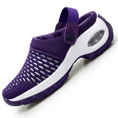 Dámske topánky, ležérne sandále s vankúšom, protišmykové sandále na platforme pre ženy, priedušné sieťované vonkajšie turistické papuče