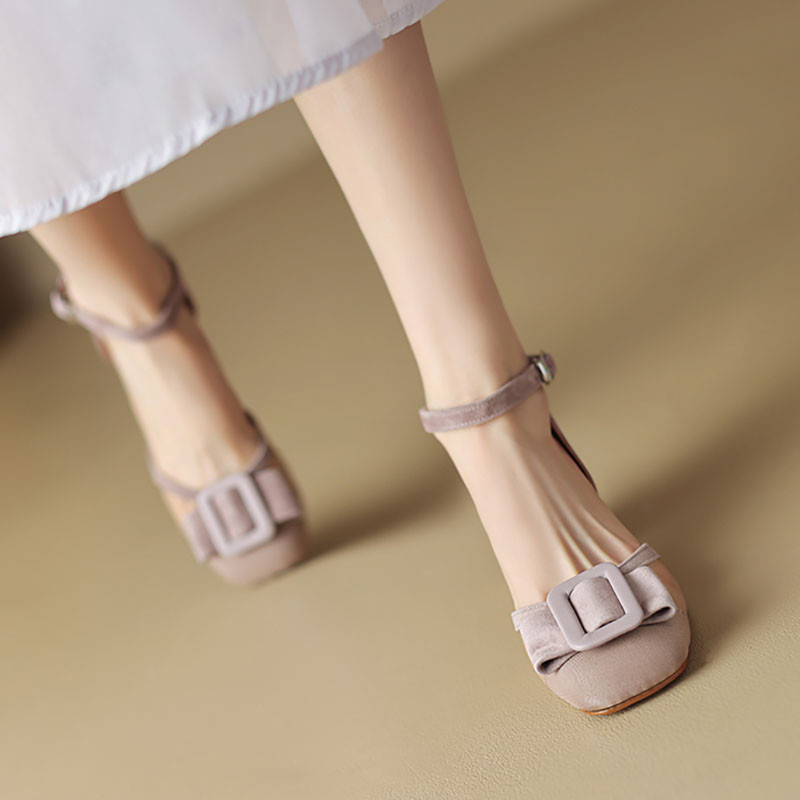 Dámske spoločenské topánky s remienkom na členku, sandále s hranatou špičkou, lodičky na gombíky s prackou, dizajnérske topánky, gázové sandále, ženské letné topánky 1375N