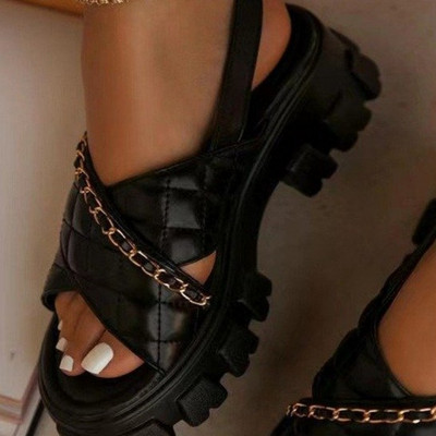 Γυναικεία Σανδάλια 2023 Μόδα Πλατφόρμα Μονομάχου Σανδάλια Ανοιχτή Πόρπη με τιράντες Αύξηση ύψους Σανδάλια Καλοκαιρινά Γυναικεία Σανδάλια