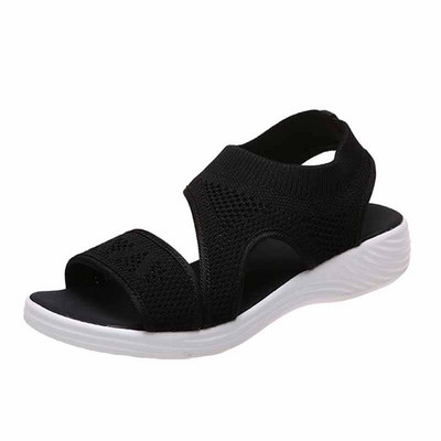 Sandalai Moteriški batai Vasariniai atviri moteriški sandalai Kvėpuojantys moteriški batai lauko paplūdimio pleištiniai sandalai Patogūs Zapatillas Mujer