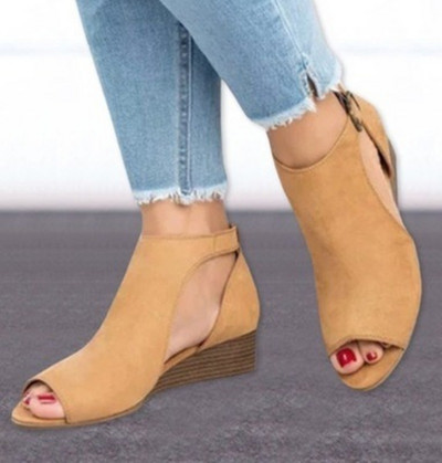 Modes sieviešu apavi Peep Toe Sandales Sieviešu ķīļpapēžu kurpes Seksīgas sieviešu apavi sandales Zapatos De Mujer Zapatos Sandalias Mujer 2022