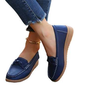 2023 Дамски равни обувки Дамски удобни мокасини С приплъзване Летни майчински обувки Ежедневни обувки Плюс размер 43 Дамски равни обувки Zapatos De Mujer