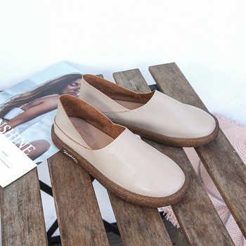 Обувки за жени 2023 Пролет Есен Нови плоски обувки с кръгла глава Дамска подметка с сухожилия Японска мода Ежедневни свежи мокасини Mujer