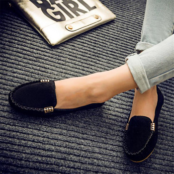 Γυναικεία casual Flat παπούτσια Άνοιξη φθινόπωρο Flat Loafers Γυναικεία παπούτσια Παντόφλες Μαλακό στρογγυλό τζιν Flat τζιν Παπούτσια Plus Size
