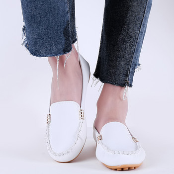 Γυναικεία casual Flat παπούτσια Άνοιξη φθινόπωρο Flat Loafers Γυναικεία παπούτσια Παντόφλες Μαλακό στρογγυλό τζιν Flat τζιν Παπούτσια Plus Size