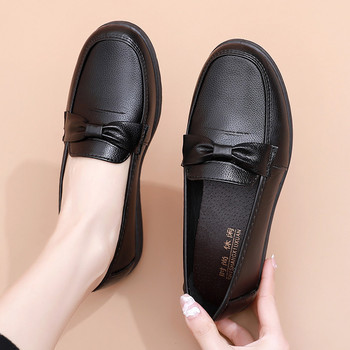 2022 Дамски плоски обувки Ежедневни мокасини Едноцветни дамски обувки с високо качество Комфорт Сватбени офис обувки Нови Zapatos Mujer