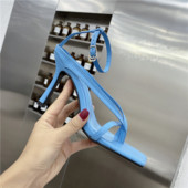 Clip-on pántos szandálok Gladiátor szandálok magas sarkú cipők őszi Legjobb utcai megjelenés Női Négyzet alakú, nyitott orrú női cipők