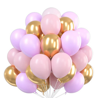 10 collu zelta konfeti metāliski baloni Makarons lateksa balons bērnu duša Globos pieaugušo jubilejas kāzu dzimšanas dienas ballītes dekors