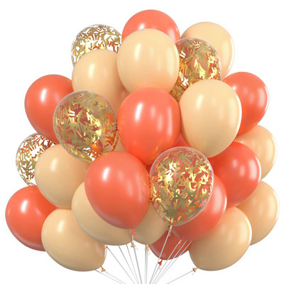 10 collu zelta konfeti metāliski baloni Makarons lateksa balons bērnu duša Globos pieaugušo jubilejas kāzu dzimšanas dienas ballītes dekors