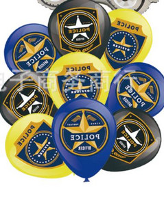 Detská policajná téma, všetko najlepšie k narodeninám, dekorácia na párty s autom, latexový balón, banner, pozadie, dekorácia, dodávateľ