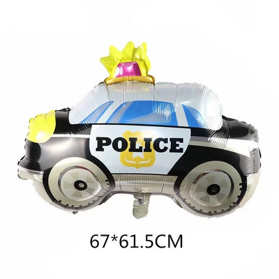 Detská policajná téma, všetko najlepšie k narodeninám, dekorácia na párty s autom, latexový balón, banner, pozadie, dekorácia, dodávateľ