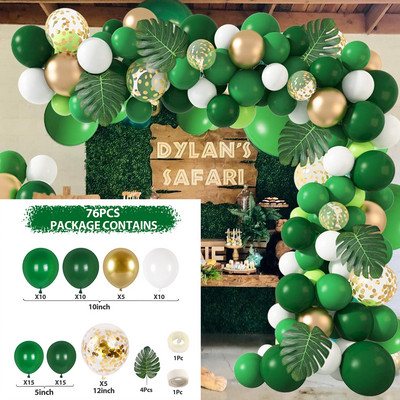 Avokaadoroheline õhupall Garland Arch Kit Pulmaõhupalli Sünnipäevapeo Dekoratsioon Lastele Baby Shower Gloobused Konfettid Lateks Ballon
