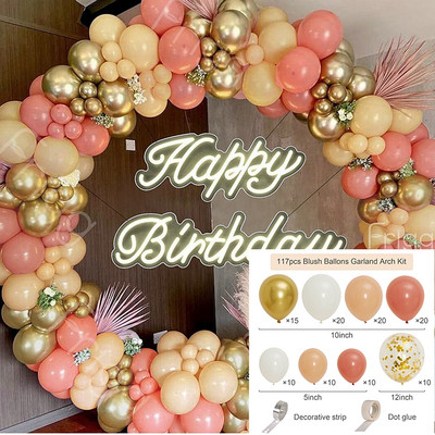 Avokaadoroheline õhupall Garland Arch Kit Pulmaõhupalli Sünnipäevapeo Dekoratsioon Lastele Baby Shower Gloobused Konfettid Lateks Ballon