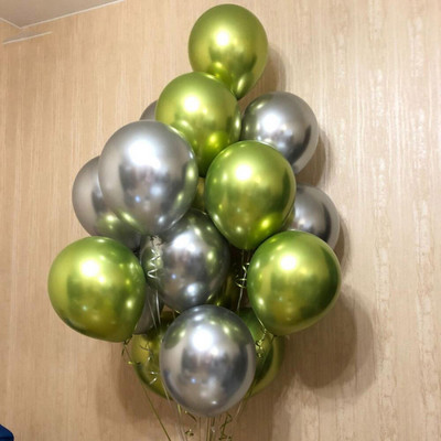 40db 10 hüvelykes avokádó zöld bőrszínű latex léggömbök babazuhany esküvői dekoráció fémes arany gömbök születésnapi parti kellékek