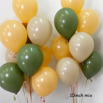 40db 10 hüvelykes avokádó zöld bőrszínű latex léggömbök babazuhany esküvői dekoráció fémes arany gömbök születésnapi parti kellékek