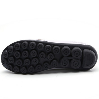 dobeyping 2021 Νέα casual γυναικεία παπούτσια Μαλακό γνήσιο δέρμα Γυναικεία φλατ Γυναικεία Loafers Slip-On Mother Shoe Plus Size 35-44