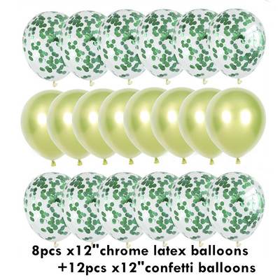 Baloni od 10/20 zvjezdica, konfeti, metalni konfeti, lateks, prozirni baloni, Baby Shower, rođendanska zabava, kuglica za dekoraciju vjenčanja Globo