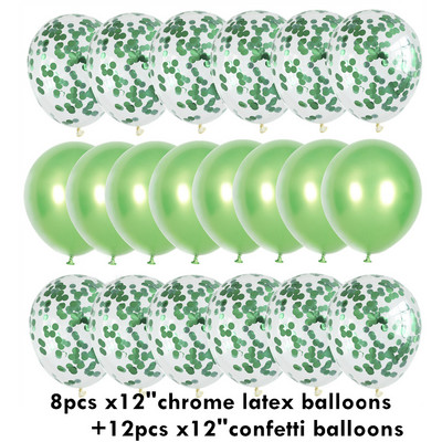 Baloni od 10/20 zvjezdica, konfeti, metalni konfeti, lateks, prozirni baloni, Baby Shower, rođendanska zabava, kuglica za dekoraciju vjenčanja Globo