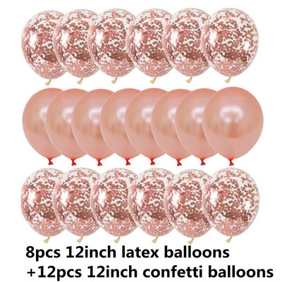 Baloni od 10/20 zvjezdica, konfeti, metalni konfeti, lateks, prozirni baloni, Baby Shower, rođendanska zabava, kuglica za dekoraciju vjenčanja Globo