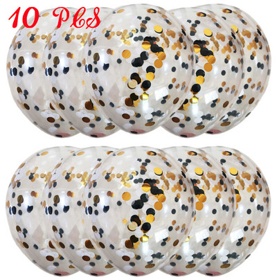 Baloni od 10/20 zvjezdica, konfeti, metalni konfeti, lateks, prozirni baloni, Baby Shower, rođendanska zabava, kuglica za dekoraciju vjenčanja Globo