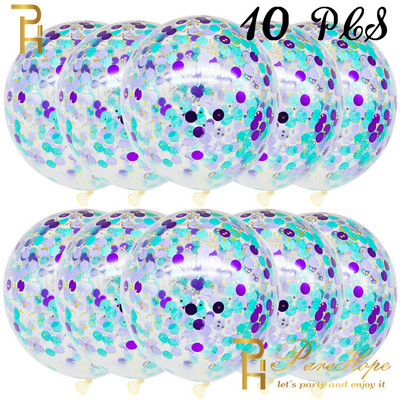 Baloni od 10/20 zvjezdica, konfeti, metalni konfeti, lateks, prozirni baloni, Baby Shower, rođendanska zabava, kuglica za dekoraciju vjenčanja Globo