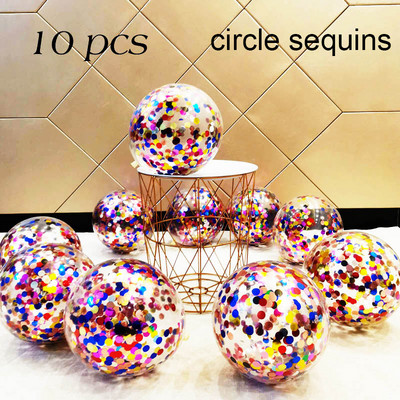 Baloni od 10/20 zvjezdica, konfeti, metalni konfeti, lateks, prozirni baloni, Baby Shower, rođendanska zabava, kuglica za dekoraciju vjenčanja Globo